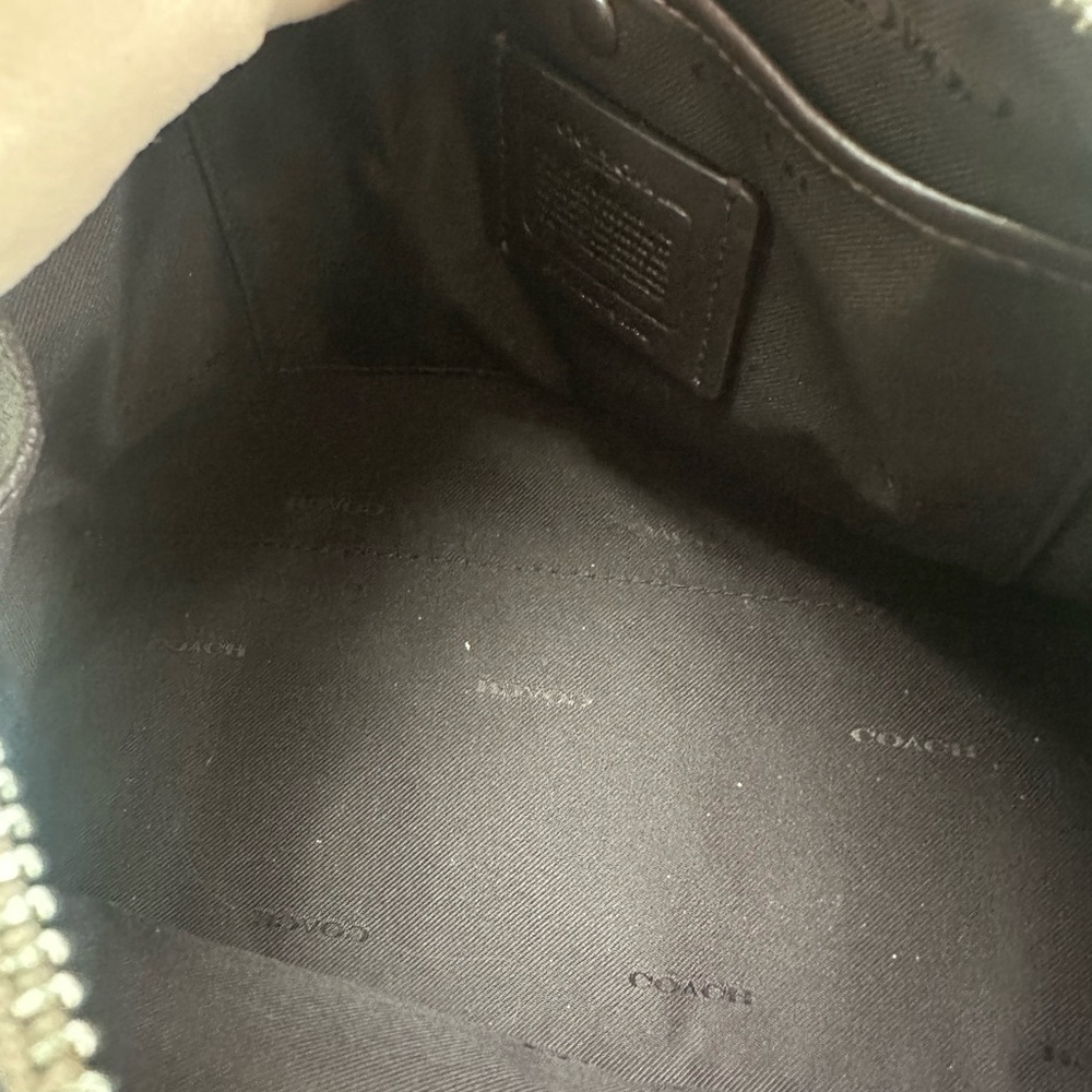 BRAND NEW Coach Pebbled Leather Satchel Tote Taupe Multi Compartment w/ Strap - Picture 6 of 14